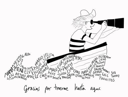 Gracias. Drawing by Constanza Rojas-Molina