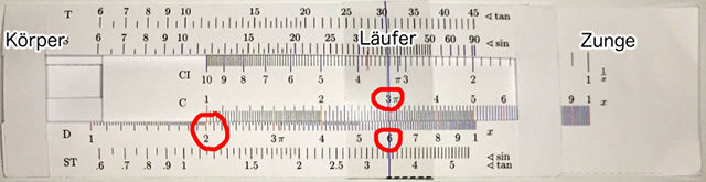 Selbstbau-Rechenschieber Selbstbau-Rechenschieber